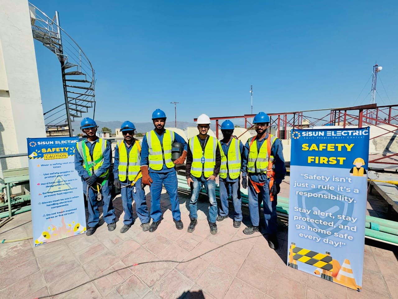 SiSUN Electric professional cable tray installation team Islamabad