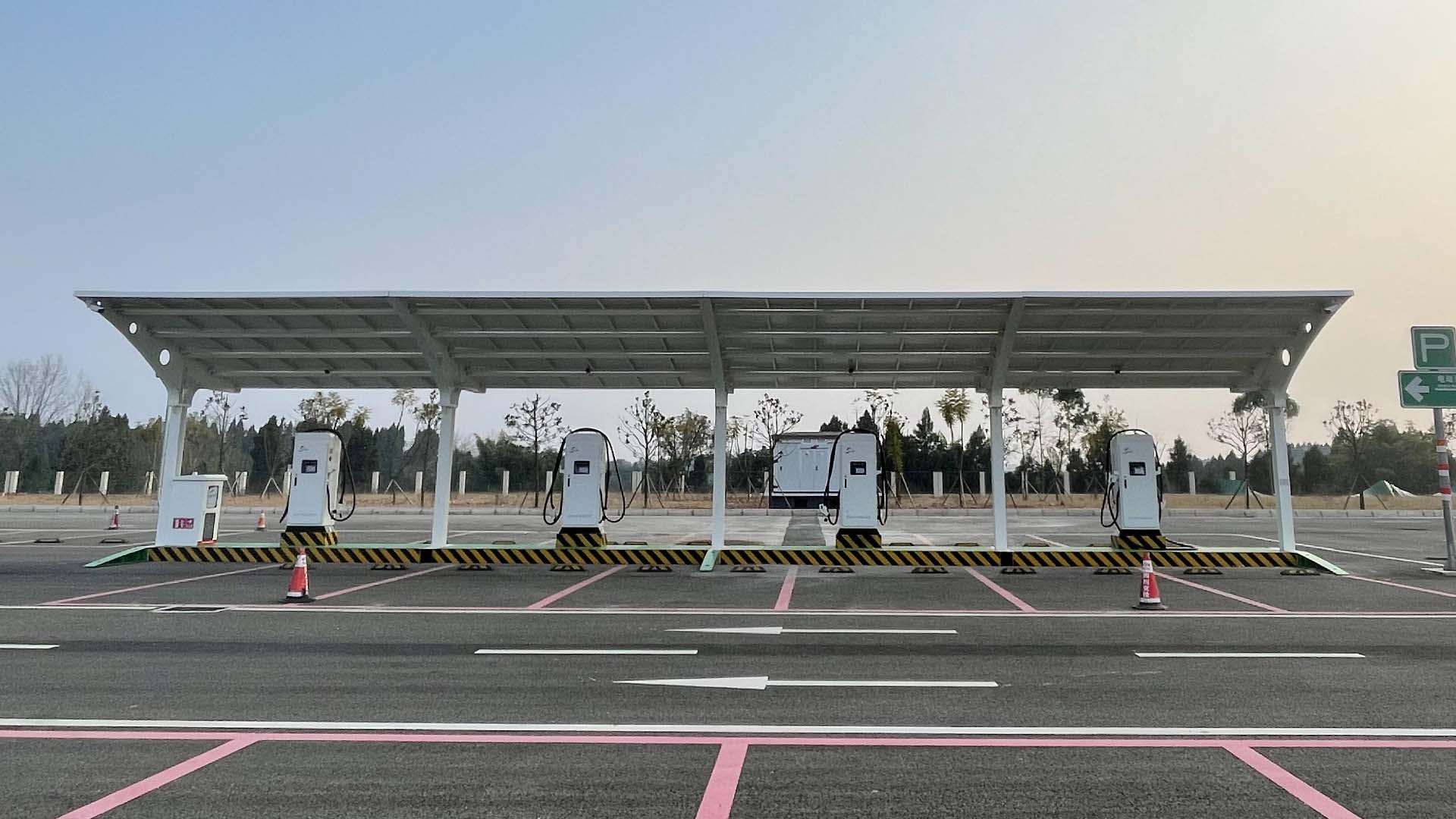 Motorway EV charging station Punjab Pakistan